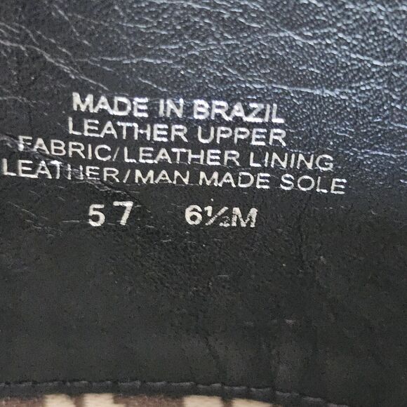 Tory Burch Tall Black Boots Alessandra Women's Size 6.5 Riding Boots Gold Logo - Picture 5 of 6